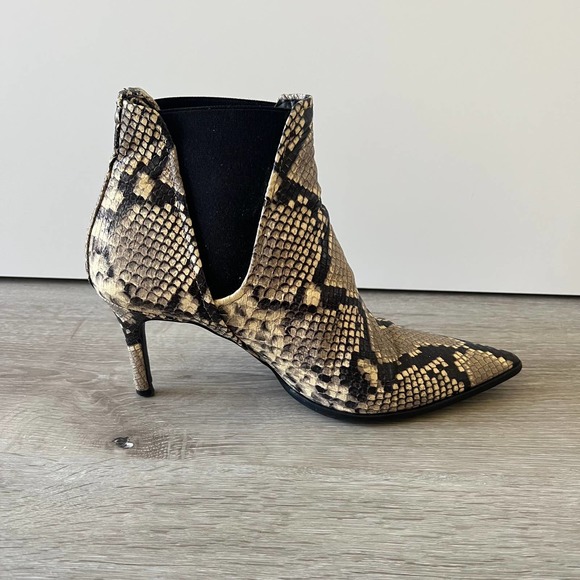 Zara Snakeskin Booties size EU 40 / US 9 - Picture 6 of 12